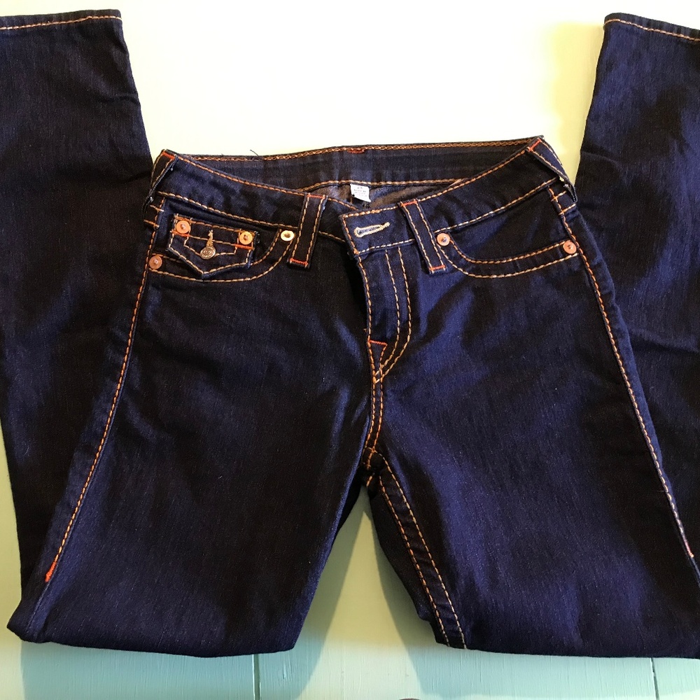 True Religion Jean Leggings Thick Stitch 29